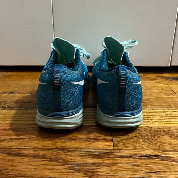 Nike Flyknit Lunar 2 Sneakers - Blue - Size 7.5 - Picture 2 of 5